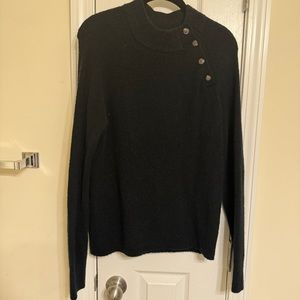Sweater with button detailed neckline